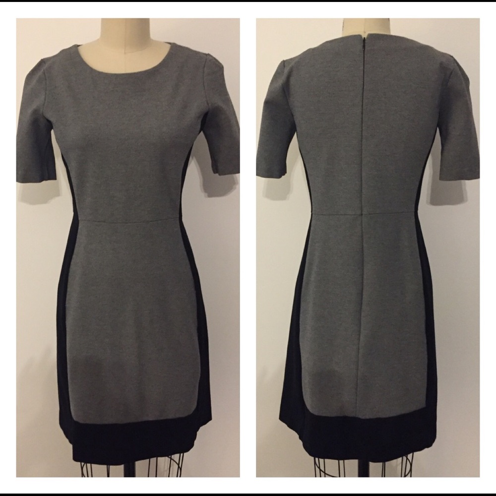 🎈Sale🎈J.CREW Black and Gray Midi Dress